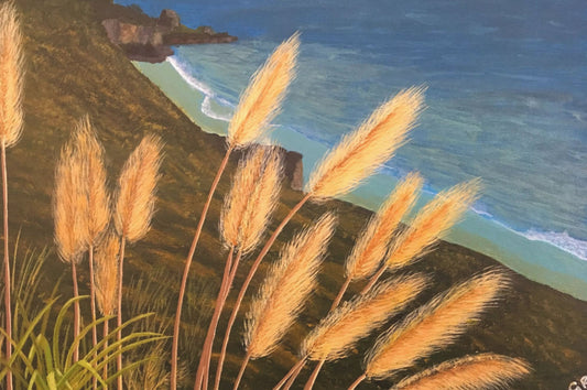 Scene through the Grass.  Canvas Print