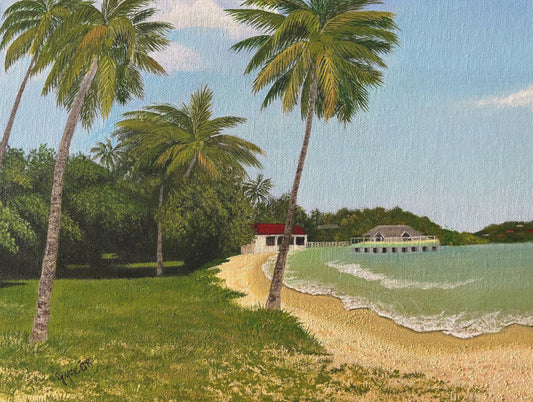 Tropical Nostalgia. Art Print on canvas.