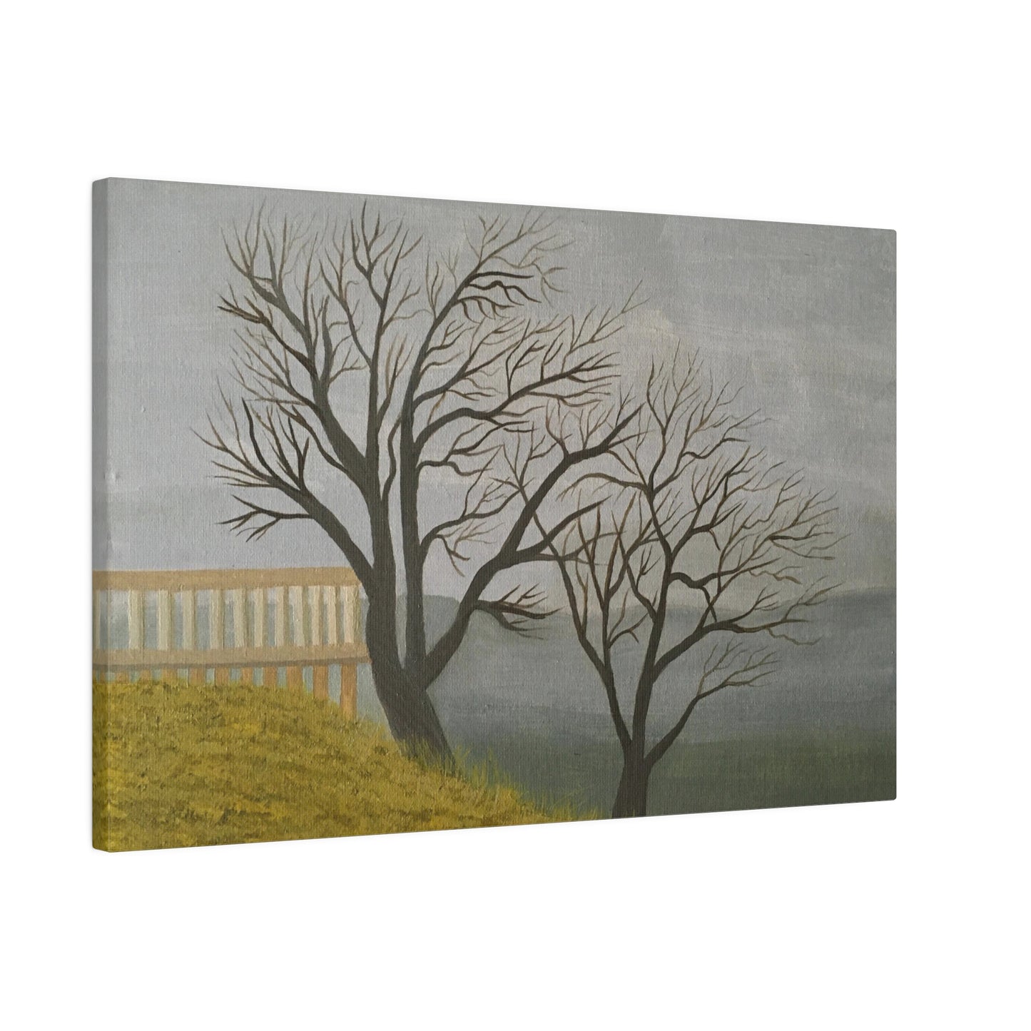 Receding Fog.  Painting Print on canvas.