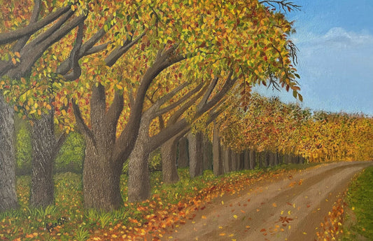Autumn Stroll.  Matte Canvas Print, Stretched, 0.75" deep.